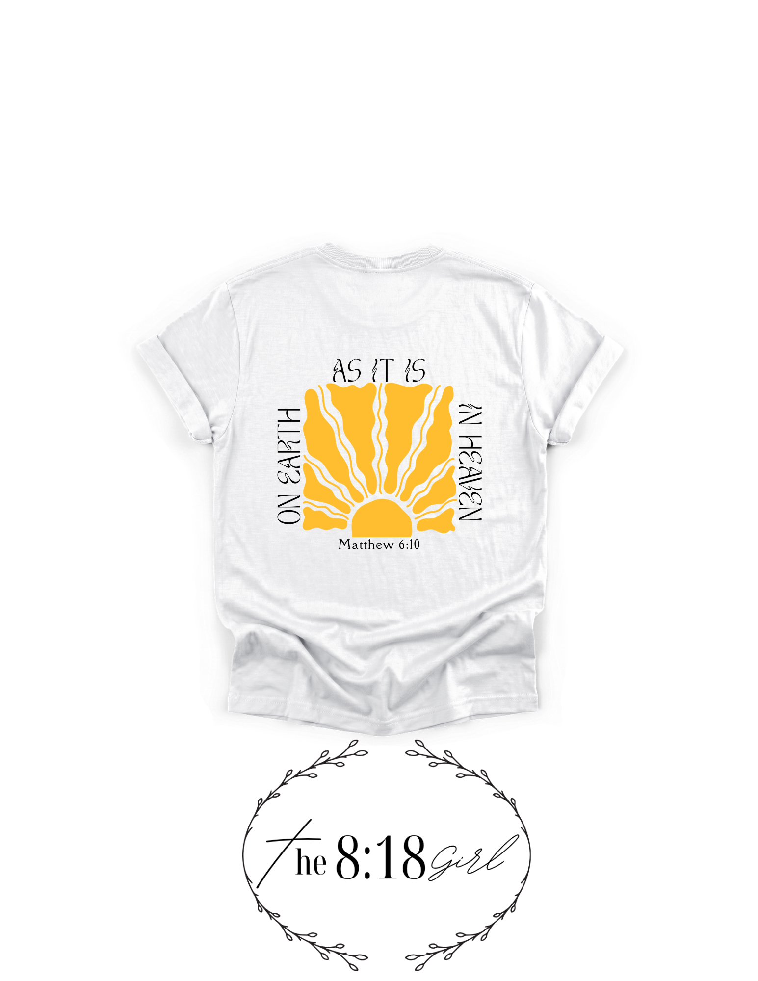 Matthew 6:10 Short Sleeve T-Shirt Sun