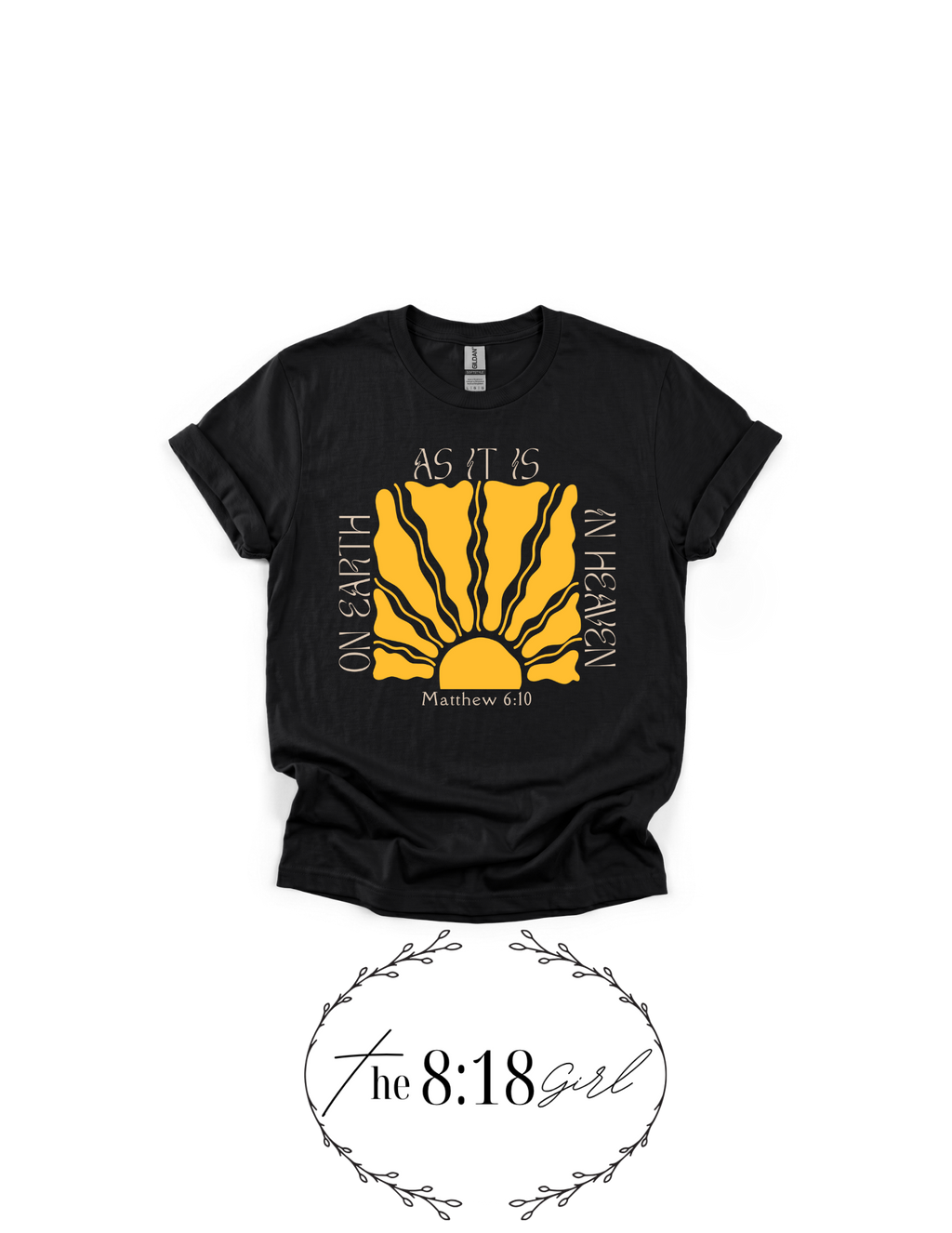 Matthew 6:10 Short Sleeve T-Shirt Sun