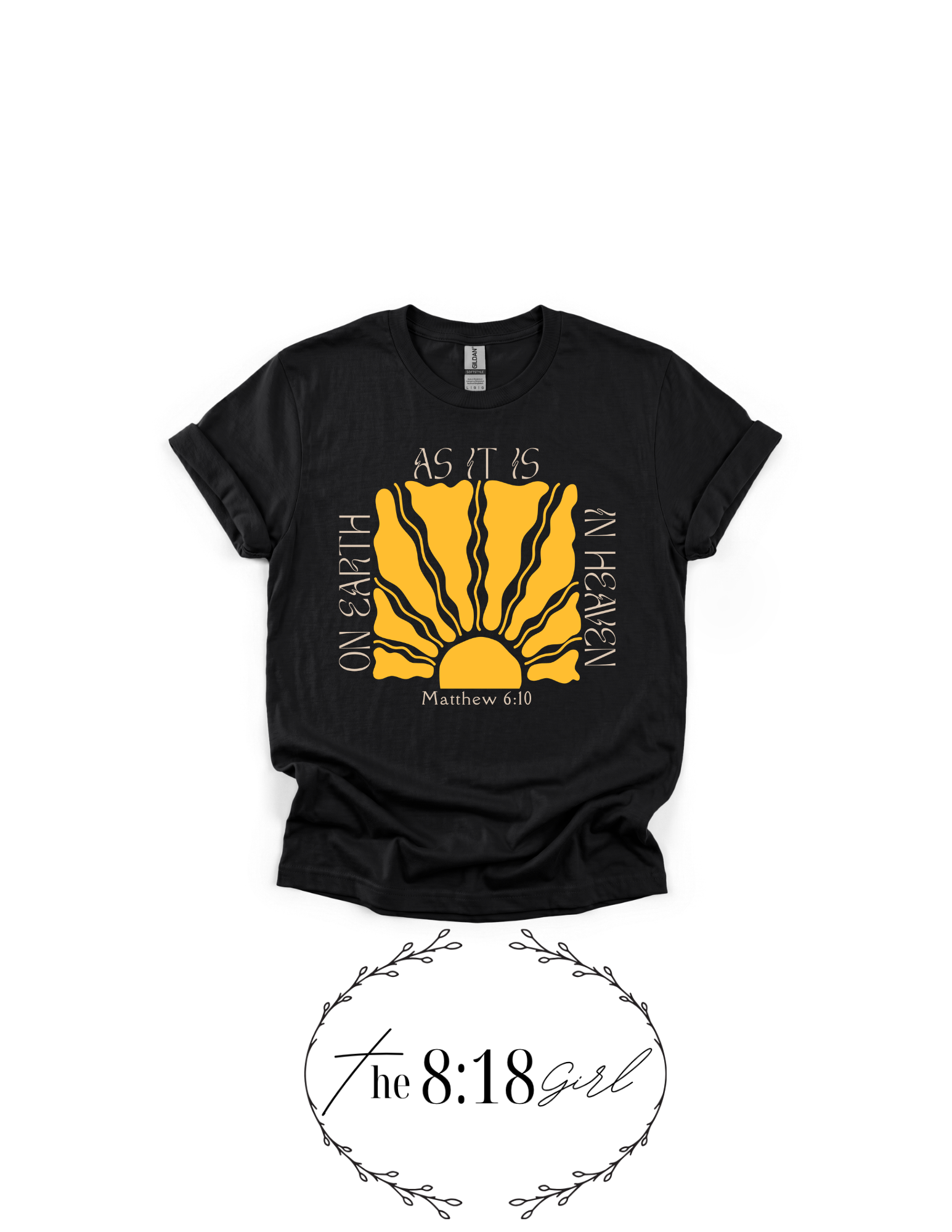Matthew 6:10 Short Sleeve T-Shirt Sun