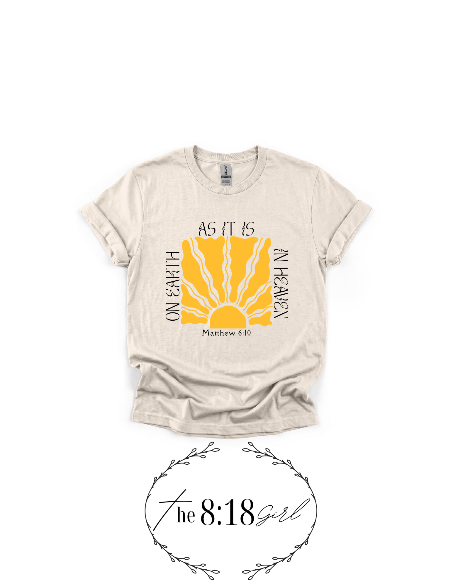 Matthew 6:10 Short Sleeve T-Shirt Sun